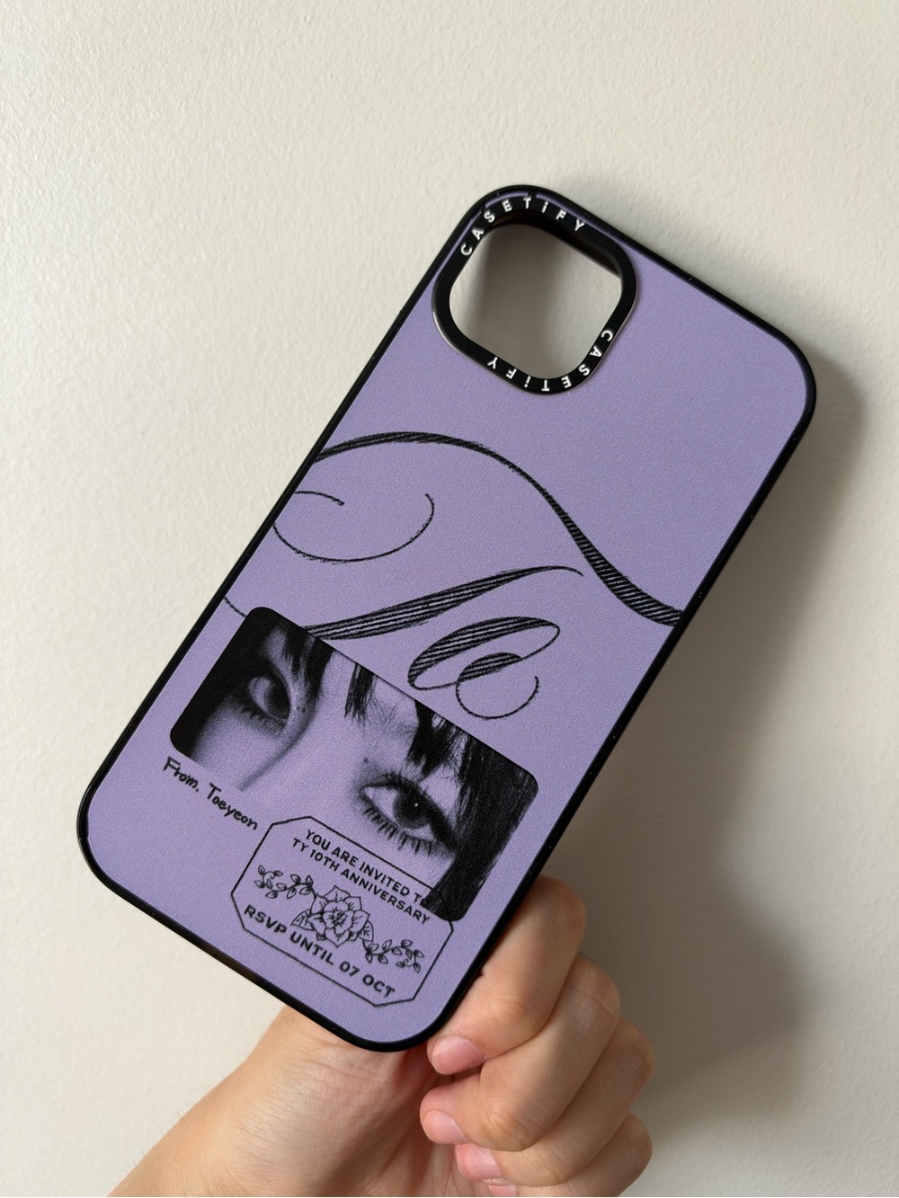 CASETiFY x TAEYEON 10th Solo Anniversary Limited Edition Case - RSVP Purple